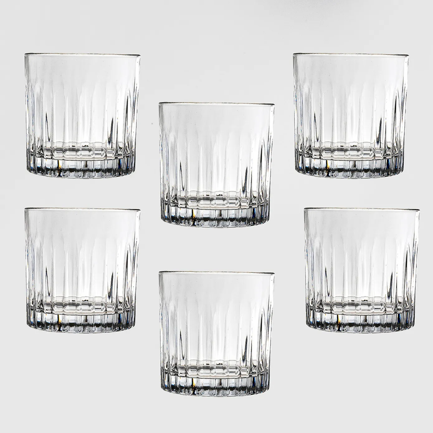 Rcr Timeless 6-Piece Whisky Glass Set, 310ml, Clear