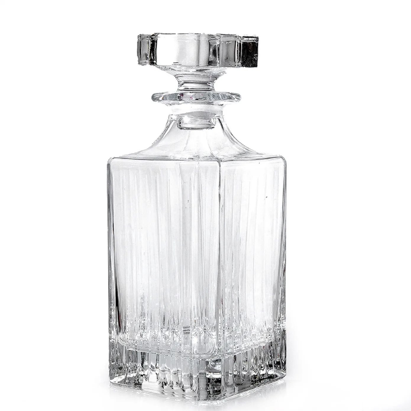 Rcr Timeless 7 Piece Glass Whiskey Glass Set with Whiskey Decanter, Clear - Image 4