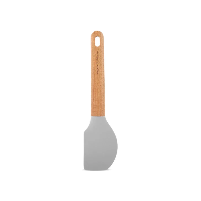 Karaca x Refika Wooden Handle Silicone Spatula, Grey - Image 5